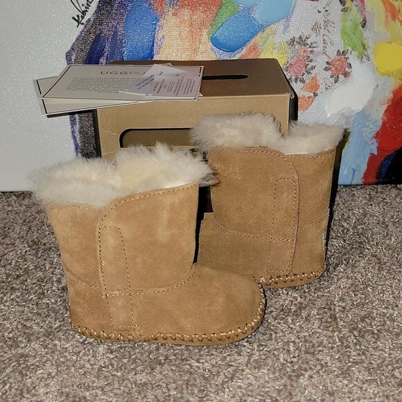 Ugg Australia Caden Infant Chestnut Snow Boots Size 2/3 6-12 months - Picture 11 of 13